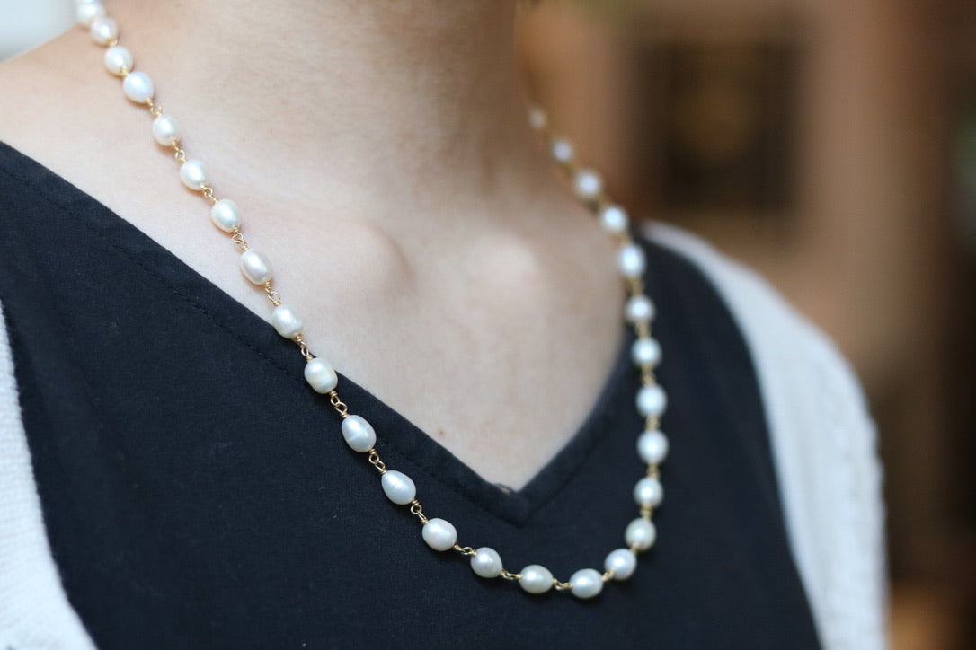 ★SENTIMENTS★ NO.267 NECKLACE ORIGINAL PEARL 18