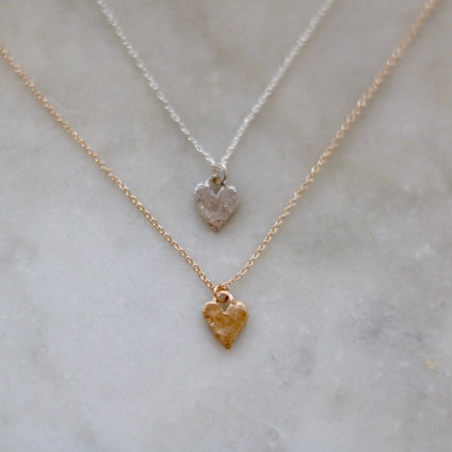 Hammered Heart Necklace