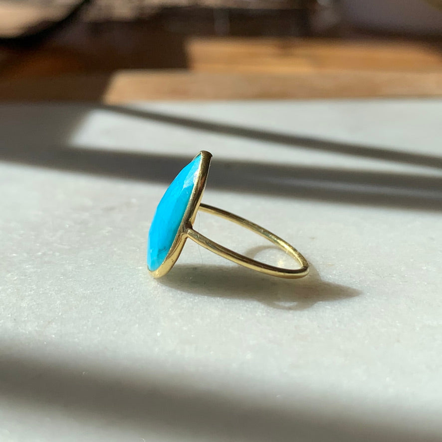 Pear Shape Turquoise Ring