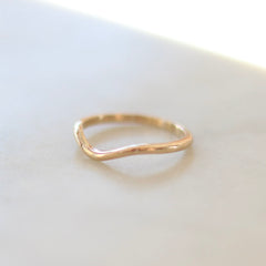 Gold Curved Ring