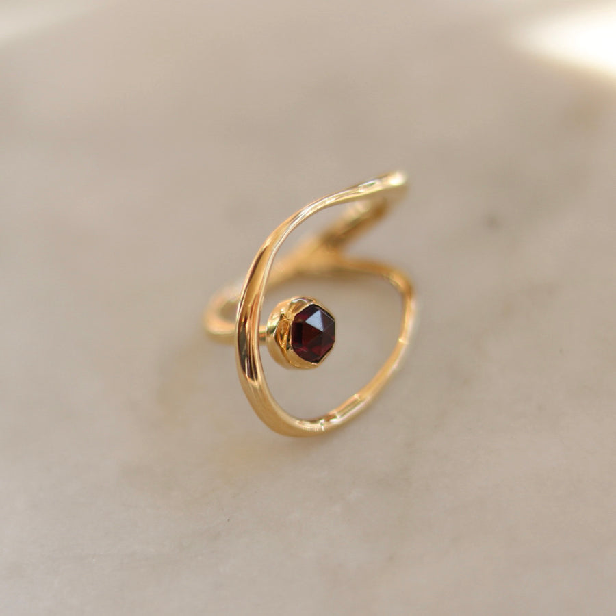 Garnet SATURN Ring