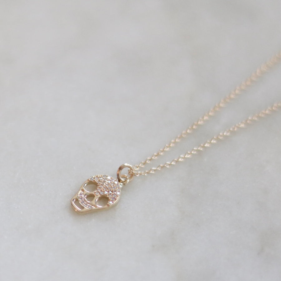 Diamond Skull Necklace