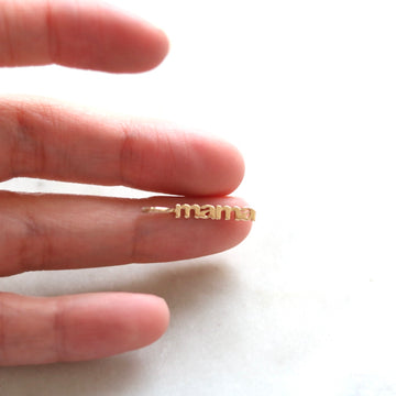 Mama Gold Pendant for Necklace