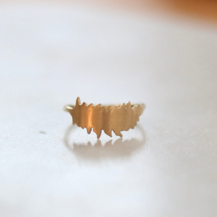 Gold Leaf Ring