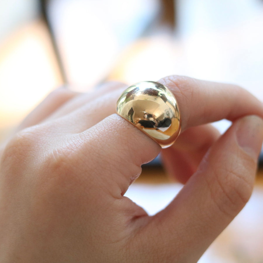 Gold Dome Ring