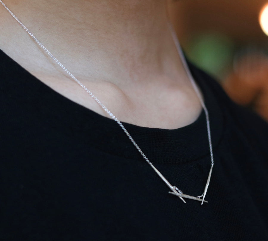 Silver Ori Zen Harmony Necklace Silver