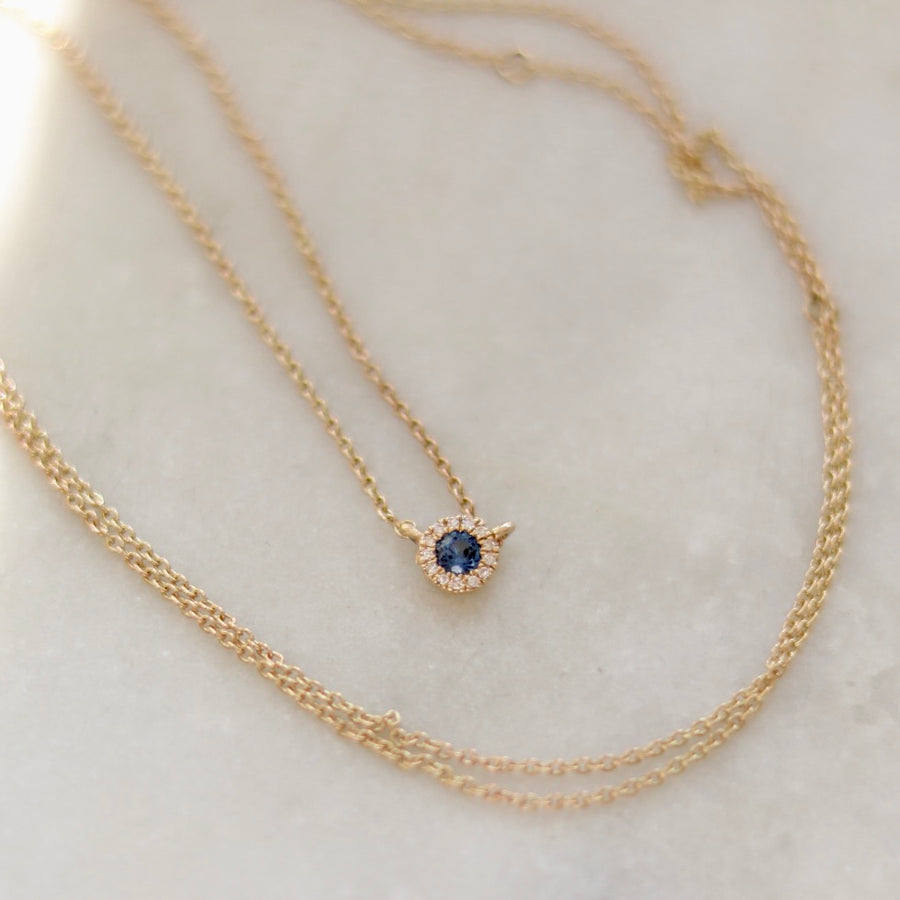 Taiyo Sapphire Diamond Necklace