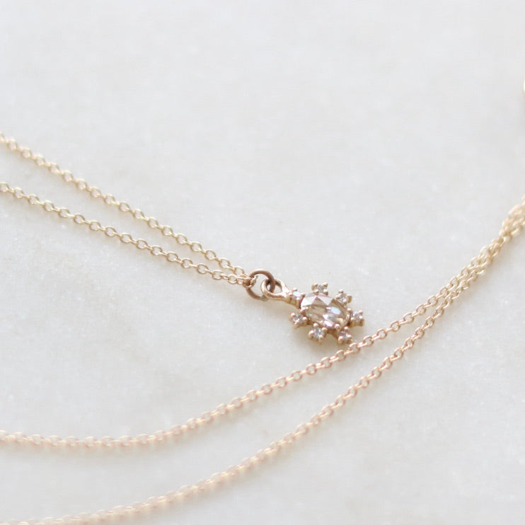 Dancing Petal Diamond Necklace