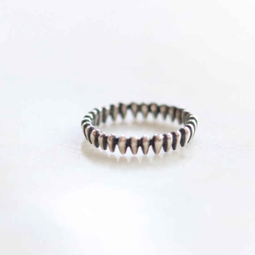 Silver Teeth Ring