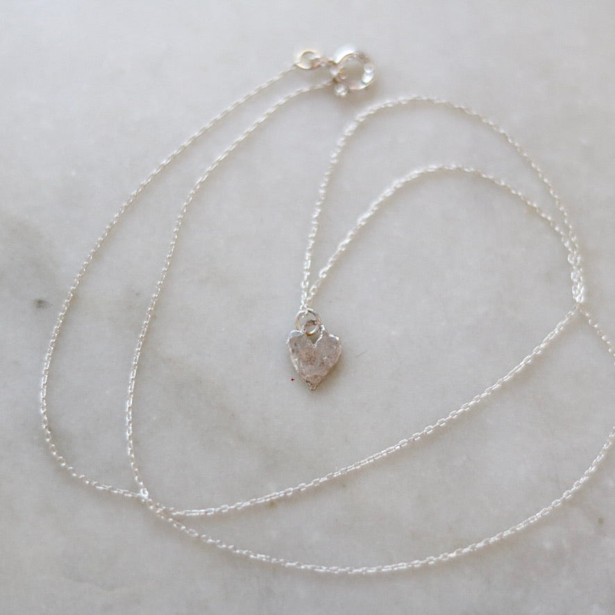 Hammered Heart Necklace