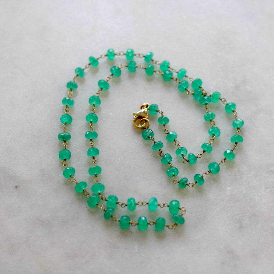 Emerald Beads Necklace