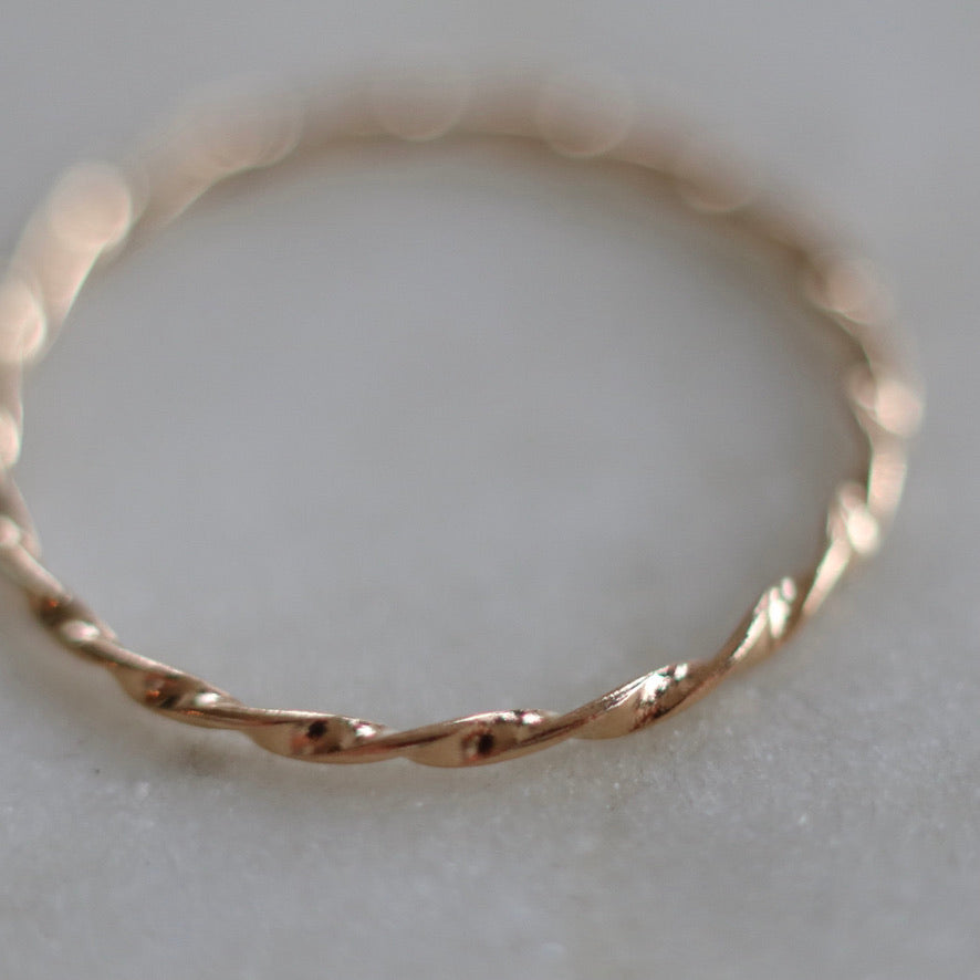 Skinny Twisted Wire Ring