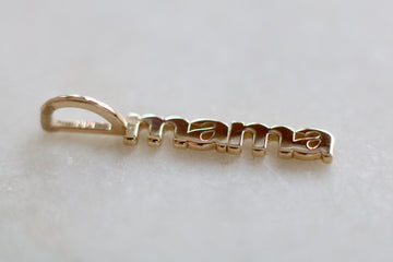 Mama Gold Pendant for Necklace