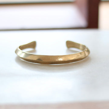 Men's Raised Ridge Cuff Bracelet