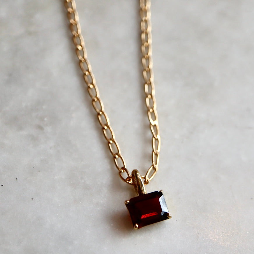 Garnet Gem Necklace