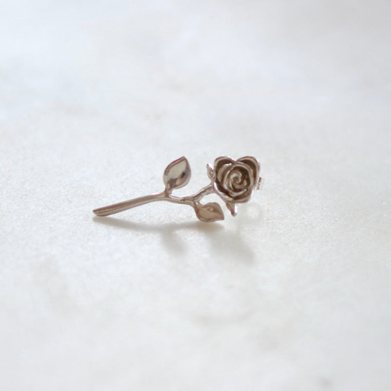 Single Rose Earring