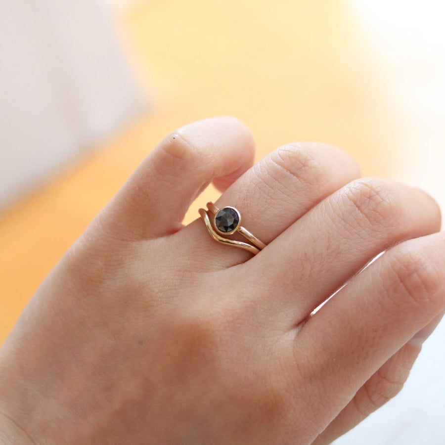 Gold Curved Ring