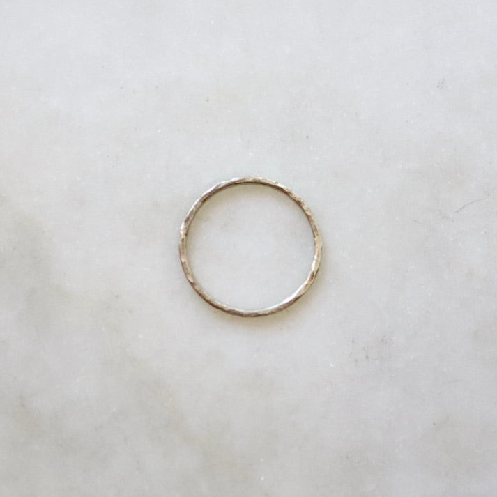 Everyday Hammered Gold Ring