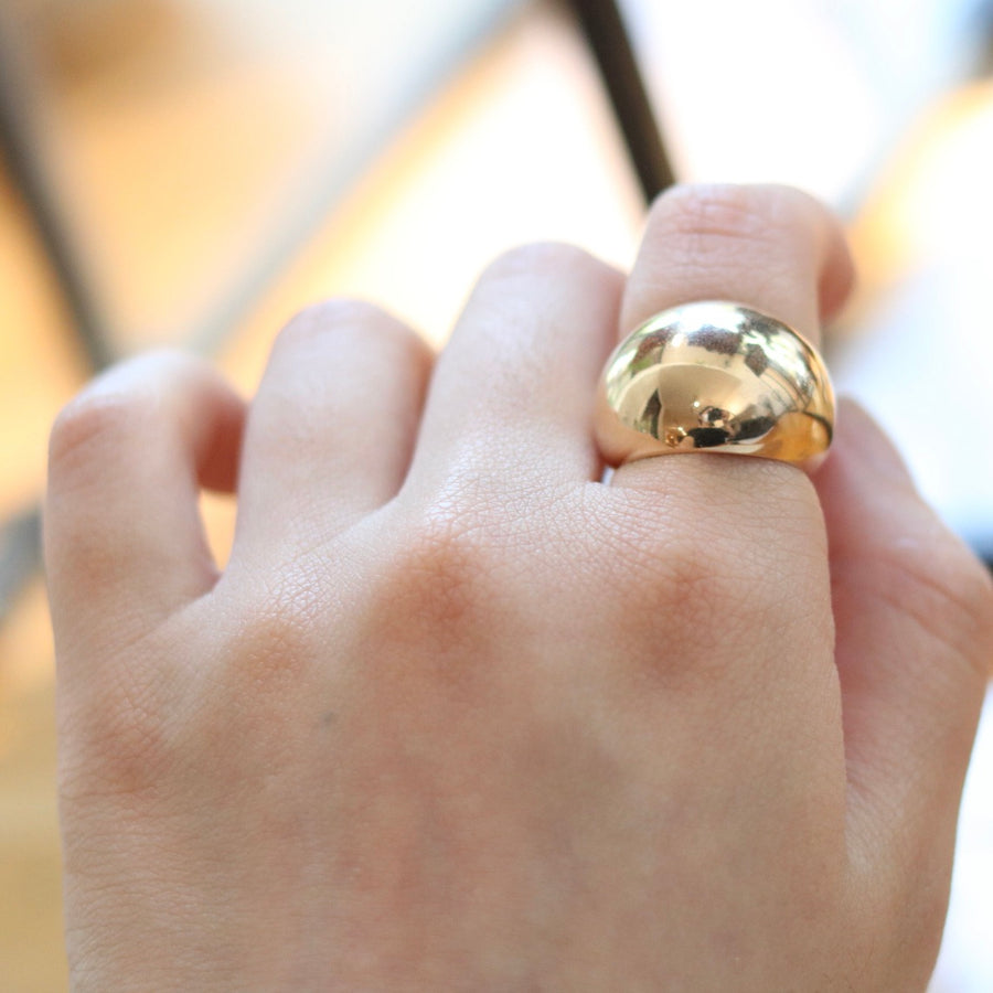 Gold Dome Ring