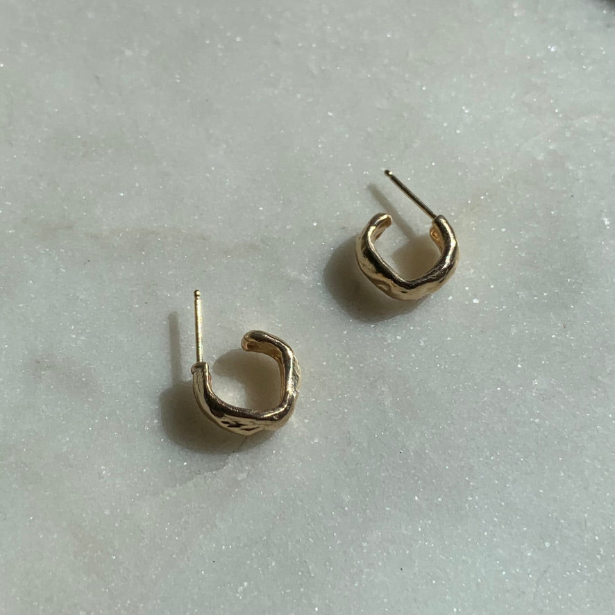 Futo Gold Hoop Earrings