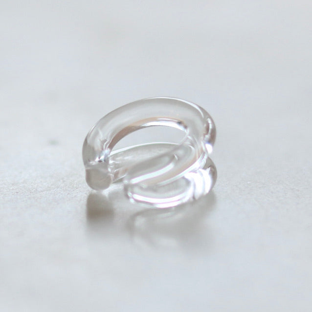 Single Glassy Duet Ear Cuff