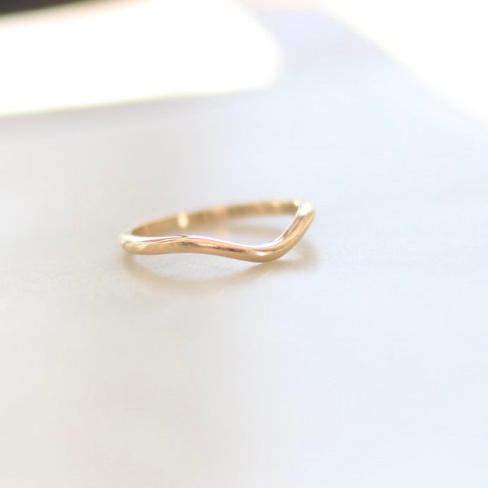 Gold Curved Ring