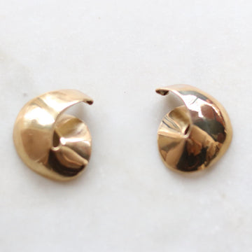 Bronze Snail Shell Ear Cuff