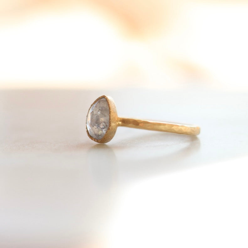 Icy Grey Diamond Ring
