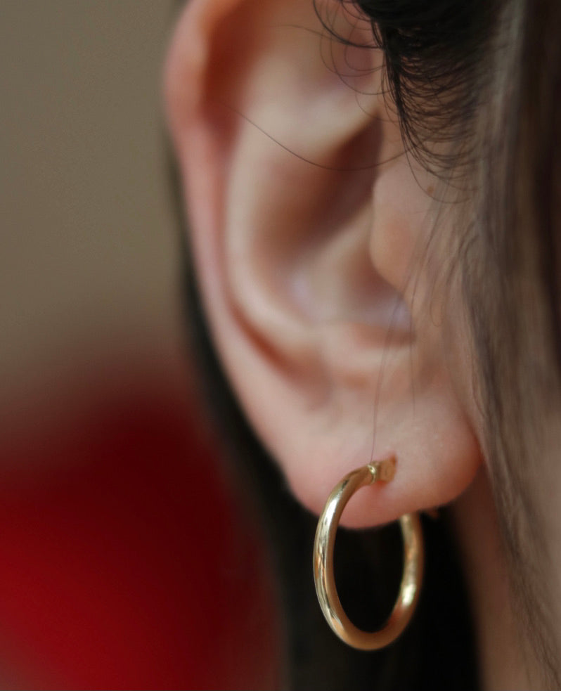 3/4 inch Hoop Earrings