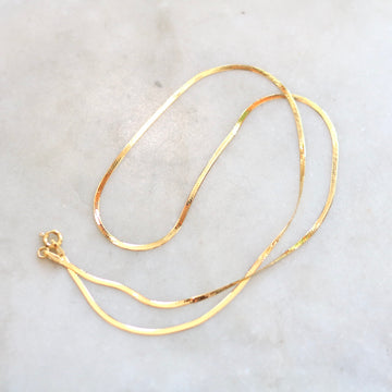 Skinny Herringbone Necklace