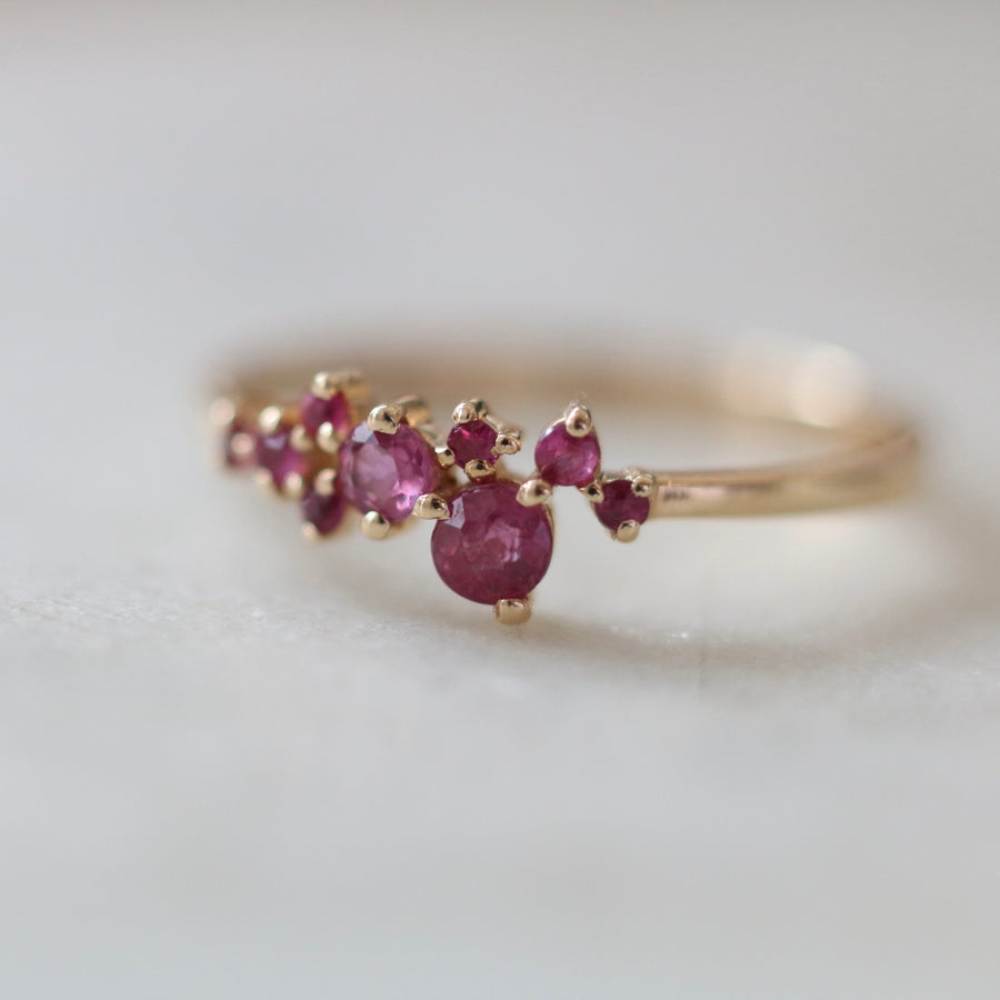 Bouquet of Ruby Ring