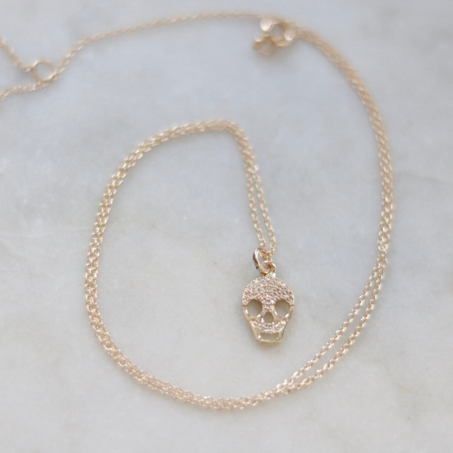 Diamond Skull Necklace