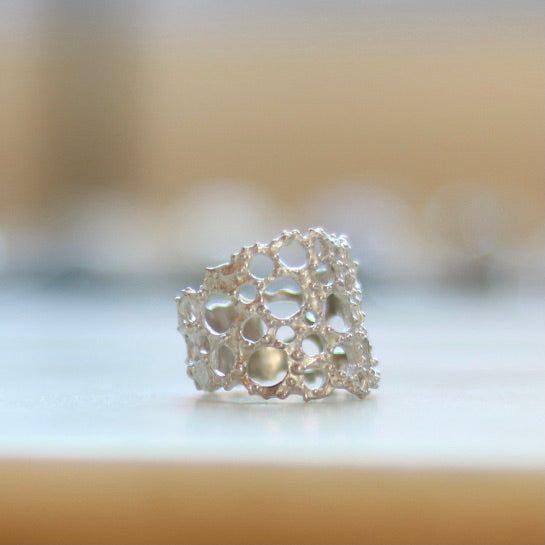 Lacy Ring Silver