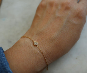 Diamond Disc Bracelet