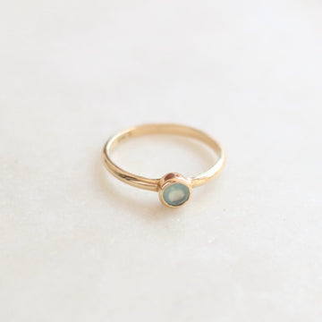 Bezel Set Chalcedony Ring