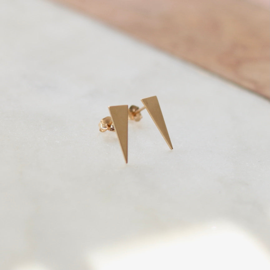 Isosceles Triangle Stud Earrings