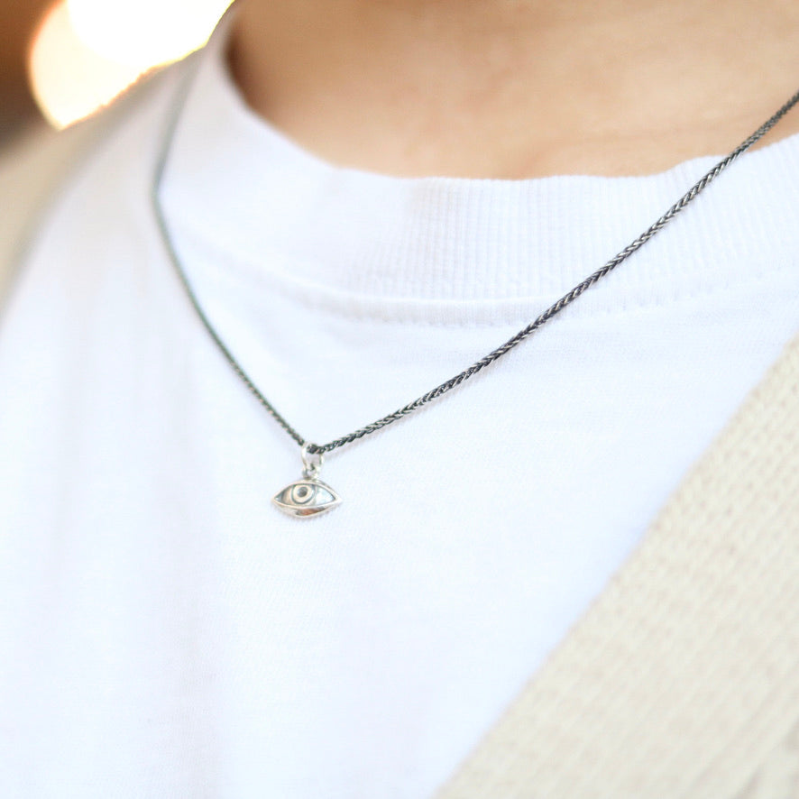 Open Eye Silver Necklace