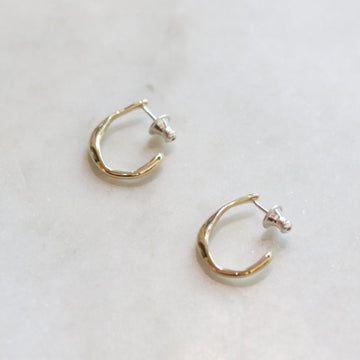 Bronze Elongated VERO Hoop Earrings