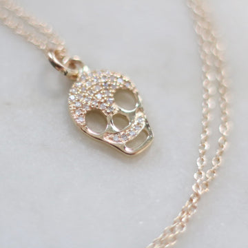 Diamond Skull Necklace