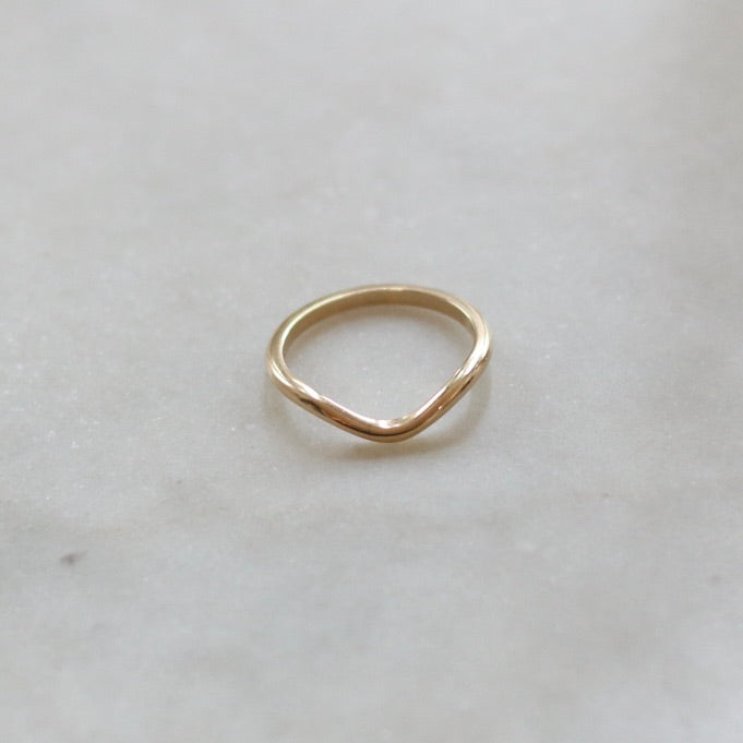Gold Curved Ring