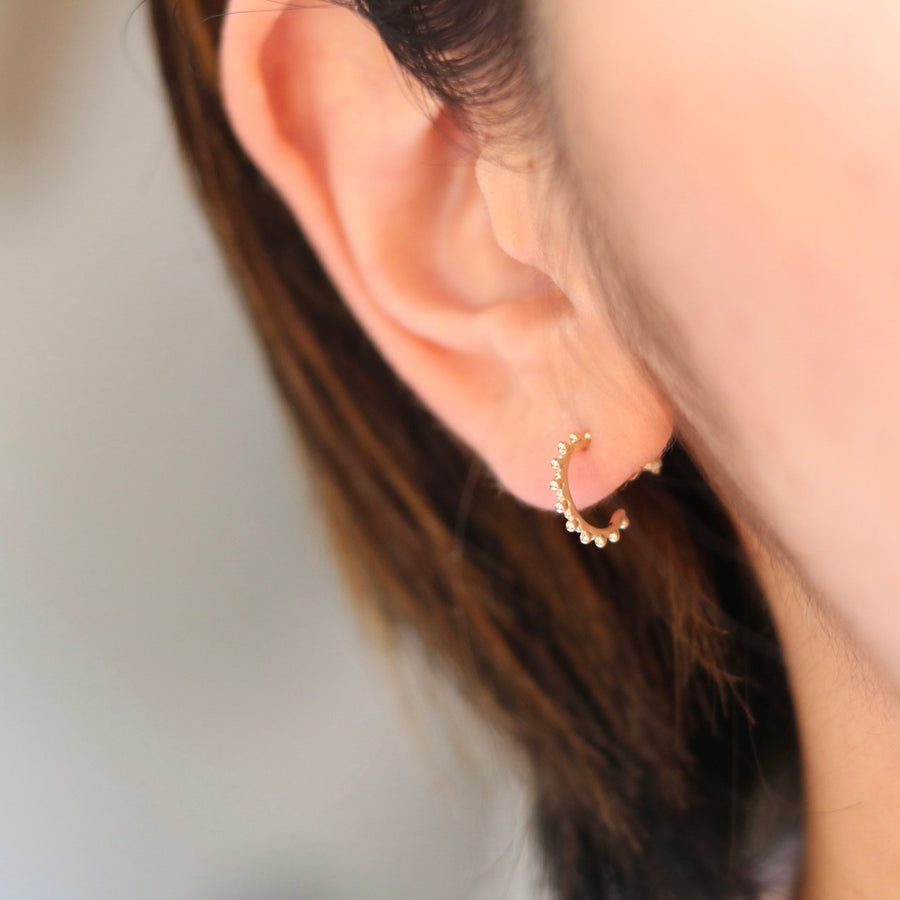 Beaded Hoop Earrings