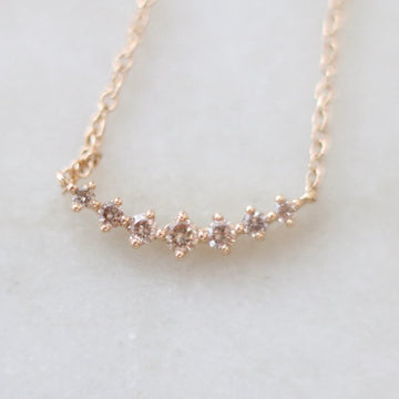 Arc of Seven Diamond Necklace