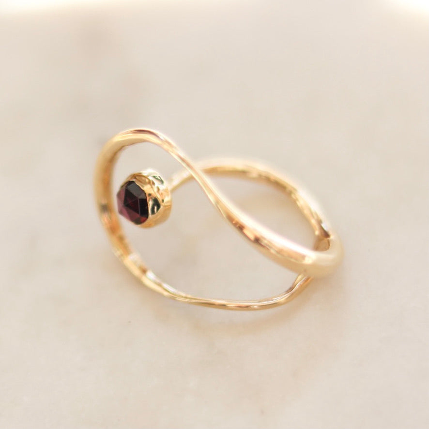 Garnet SATURN Ring