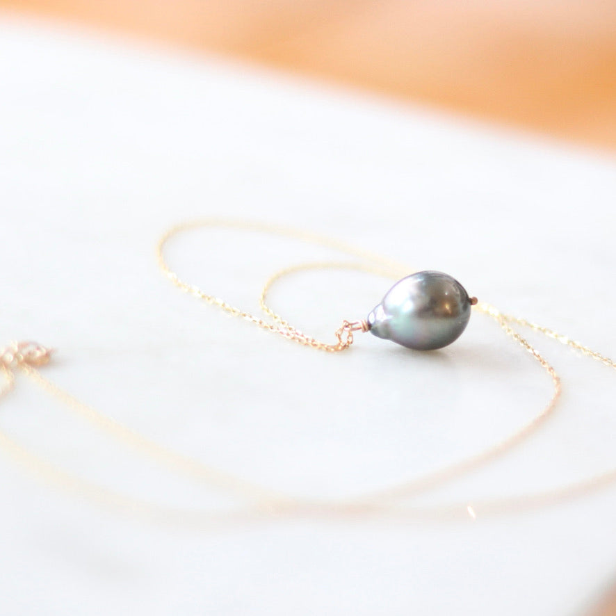 South Sea Gray Pearl Necklace