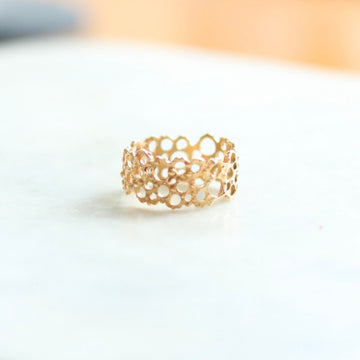 Lacy Gold Band Ring