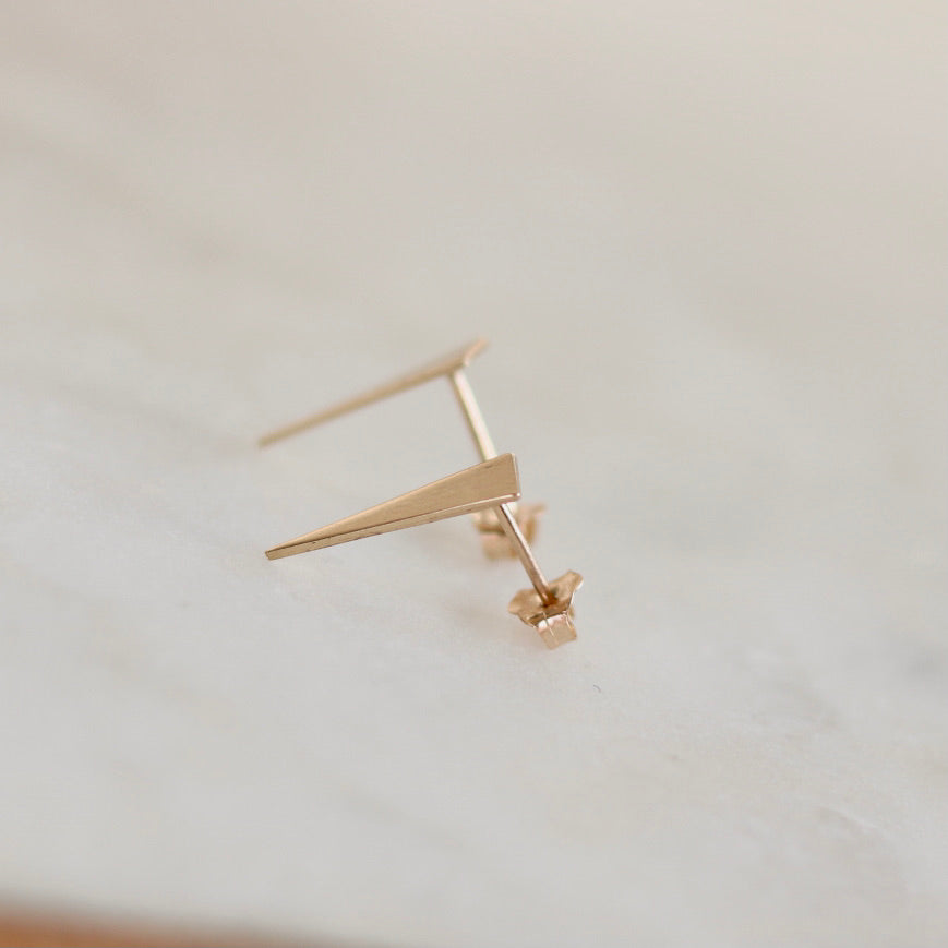 Isosceles Triangle Stud Earrings