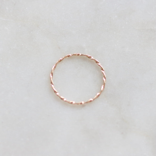 Skinny Twisted Wire Ring