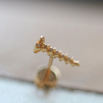 Diamond Screw Earring (Single)
