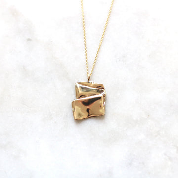 Bronze PERDU Pendant Necklace