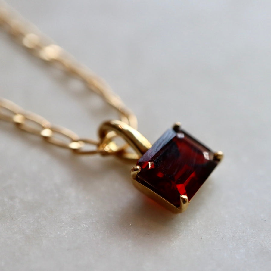 Garnet Gem Necklace